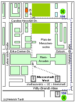 Plan Naturheilpraxis Theresia Gutmann-Tardt in der Messestadt Riem in München